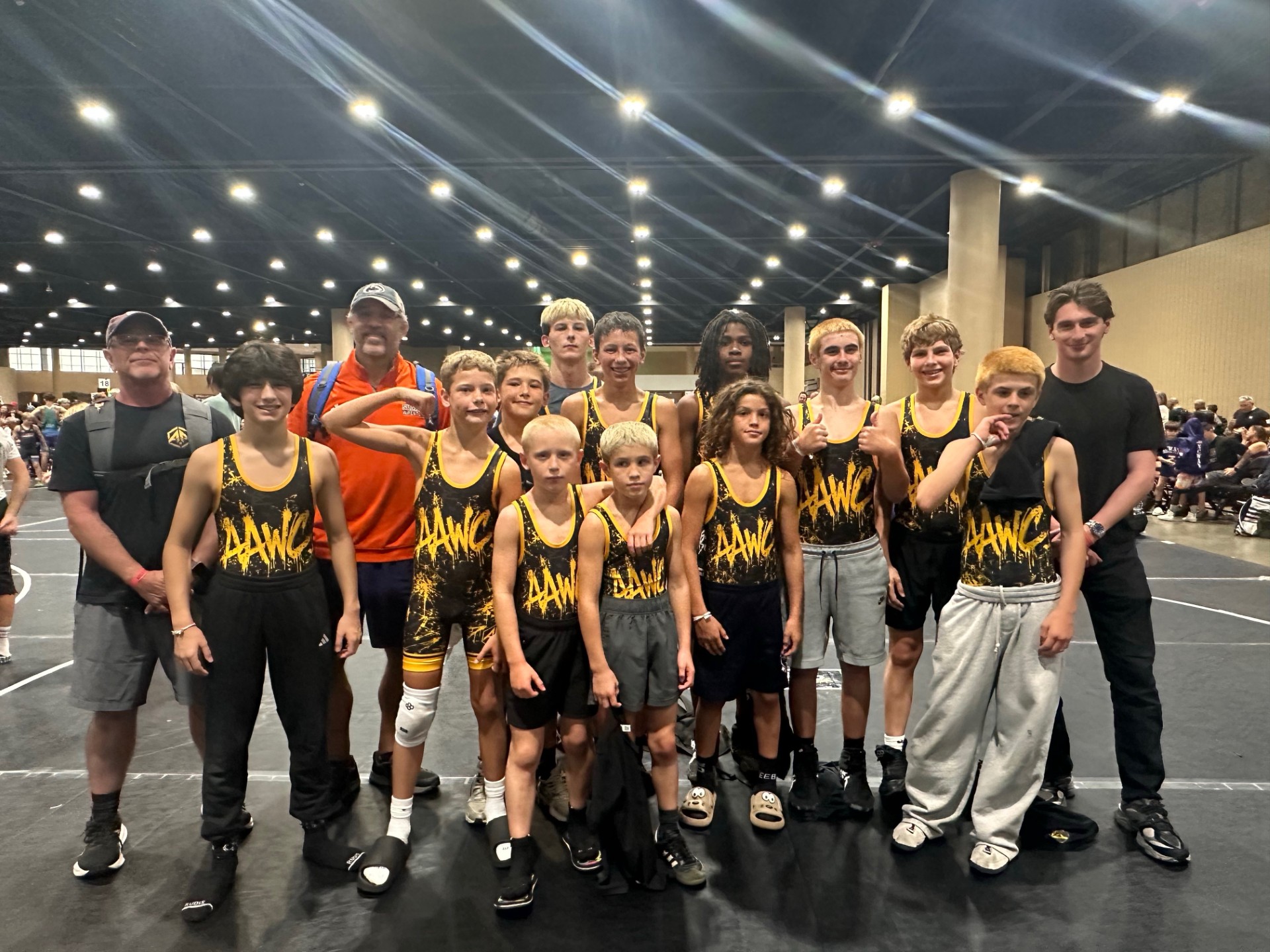 Wrestling action
